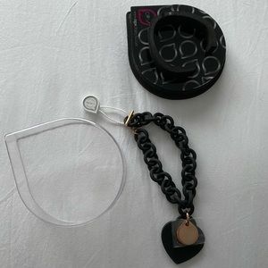 Black heart costume Jewlery bracelet